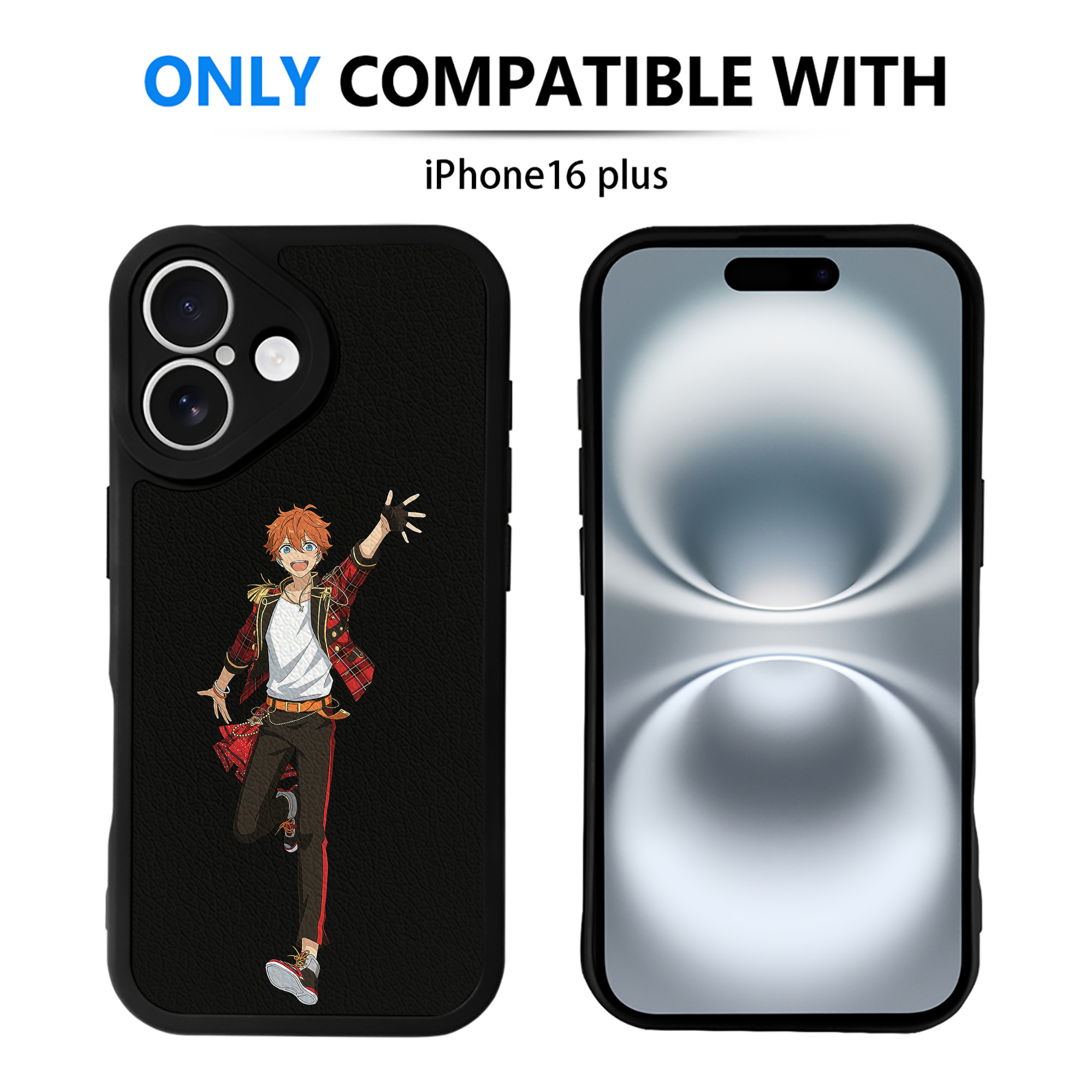 （画像用） あんさんぶるスターズ! Ensemble Stars 【iPhone 16シリーズ対応】シリコンスマホケース（レザー調） 材質：シリコン